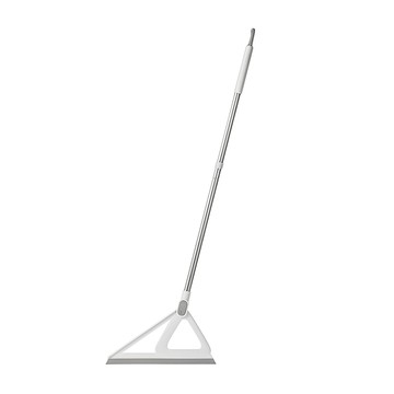 comet Home 乾濕兩用矽膠掃把 加長  1支  灰色