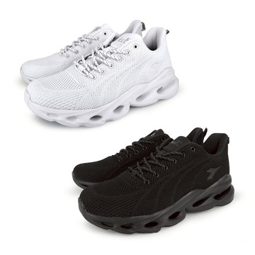 DIADORA迪亞多那 生活時尚運動鞋 男運動鞋 男鞋 慢跑鞋 輕量 透氣 Q彈 吸震 厚底 減壓 耐磨 止滑 白 黑