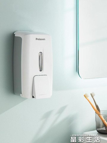 給皂機洗手液掛壁器免打孔沐浴露盒子掛墻洗潔精壓取器皂液器按壓壁掛式 摩可美家