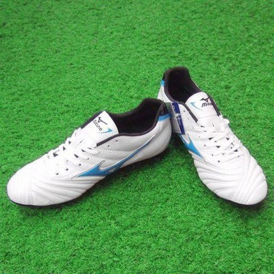 新品　廃盤品　ミズノサッカースパイク　スーパーソニックウェーブ　2 SP スーパーソニック ウエーブ 2 MD スーパーホワイトパール×ブルー