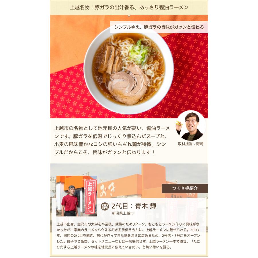 上越ラーメン 6食入り ラーメンハウスあおき 送料無料