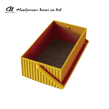 八幡化成 omnioffre手提可堆疊方形收納盒/S/芥末黃