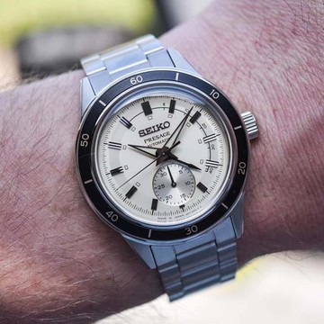【SEIKO】精工 Presage 復古風 SSA447J1 動力儲存顯示 鋼錶帶 機械男錶 4R57-00T0S 米白 40.8mm