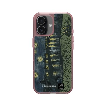 iPhone 17 Clear (相機按鈕) 晶醺玫 - Van Gogh Museum - RHINOSHIELD 二創 - 隆河上的星夜