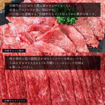 ふるさと納税 美郷町 史上初内閣総理大臣賞4連覇* 宮崎牛 カルビ焼肉400g・しゃぶしゃぶ400gセット(美郷町)