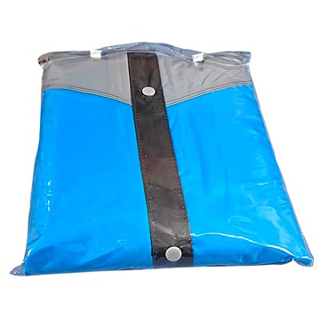 Twin Dragon 雙龍牌 爵色耐磨前開雨衣  湖水藍  一般型(衣長125 x 袖長90 x 衣寬86cm)