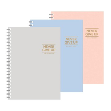 美加美 25K 空白膠圈筆記-灰 5本/包 AD7117