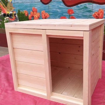 現貨特賣！狗屋 狗籠 狗籠子 實木籠 狗舍 包郵實木狗屋戶外室內平頂木狗窩泰迪屋貓窩狗籠寵物窩產房! 特價出 免運 開發票【hua3/12】