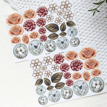 A535 - 復古花卉手帳