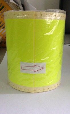 標簽機貼紙 T-GY101熒光黃貼紙CPM-100HC/PM-100A貼紙