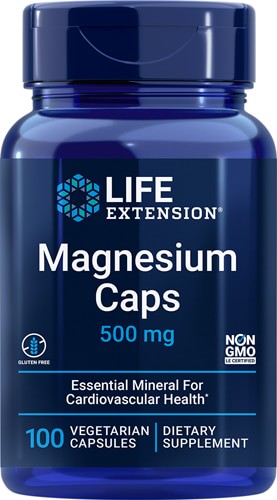Life Extension Magnesium Caps 500 mg - 100 Vegetarian Capsules