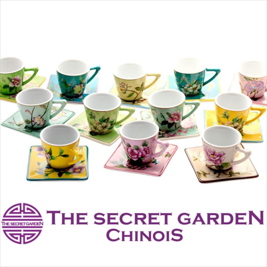 THE-SECRET-GARDEN シノワズリ カップ＆ソーサー セット 全12種類 花鳥