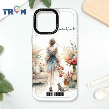 TRON iPhone 16 Pro Max 優雅的女人 防摔太空載具殼 透白 軟硬 手機殼