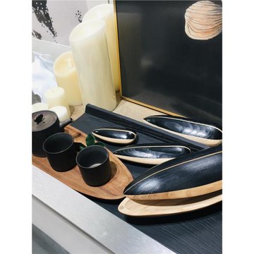 手工木制黑瓜子擺件節日禮物工藝品裝飾茶空間文化藝術品承茶葉