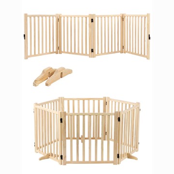 寵物狗狗圍欄柵欄室內中小型犬比熊泰迪可折疊門欄自由組合狗籠子 d8053