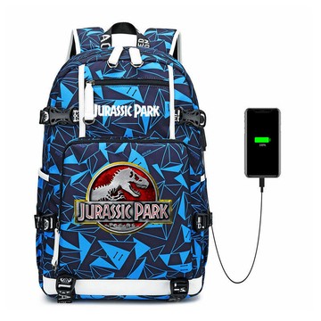 雙肩包 背包 書包 侏羅紀恐龍印花青少年學生書包大容量旅行包男女雙肩背包
