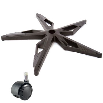 電腦椅專用 電競飛鏢腳座 (直徑71cm/PU防刮輪)BASE-015PUX