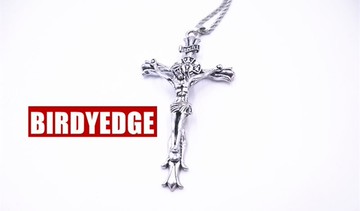 BIRDYEDGE 強檔 麻花鈦鋼設計 耶穌項鍊