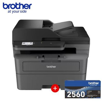 Brother MFC-L2885DW 黑白雷射傳真多功能印表機+TN2560 原廠黑色碳粉匣1入