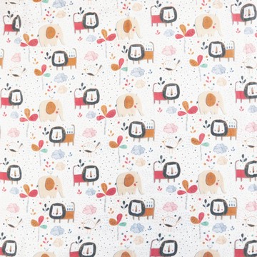 Cuz 土耳其彈性紗布巾 105x105cm 刻章獅子