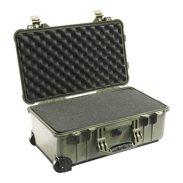 限時★..  美國 PELICAN 1510 輪座拉桿氣密箱-含泡棉 綠色 公司貨【夏日限時 全館點數5倍送】