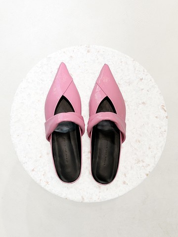 Anna Mules Leather_Pink