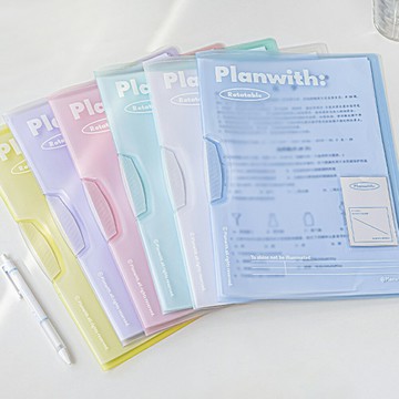 A4文件收納夾 旋轉固定夾 分類文件夾 考卷收納 講義收納 樂譜收納 開學季【BlueCat】【JC5463】