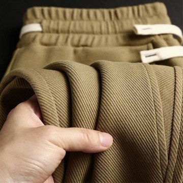 秋冬特大碼300斤美式束腳衛褲休閑褲男重磅寬松垂感直筒運動褲