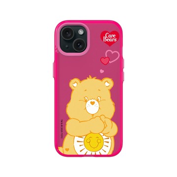 iPhone 15 Clear 粉漾桃 - Care Bears - Funshine Bear