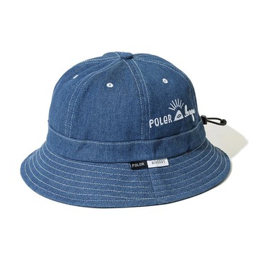 日本限定 Poler x Leaque DENIM BELL HAT 牛仔鐘形帽 / 丹寧藍