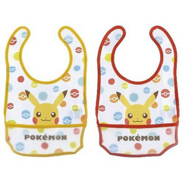 【震撼精品百貨】神奇寶貝 Pokemon POKÉMON 皮卡丘 利其爾 RICHELL 2入兒童圍兜兜 震撼日式精品百貨