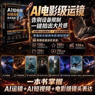 （速成教學）AI短視頻運鏡高手速成指南 不同題材實拍案例拆解與腳本搭配思路