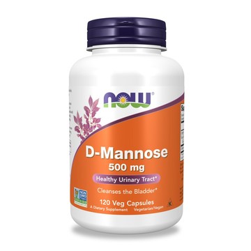 【NOW】D-甘露糖膠囊1瓶(120顆) 500mg甘露糖/改變細菌叢生態/調整體質/女性呵護