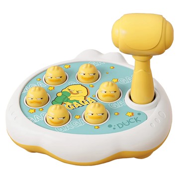 歡樂打地鼠遊戲  兒童玩具，3歲以上  黃色  1組