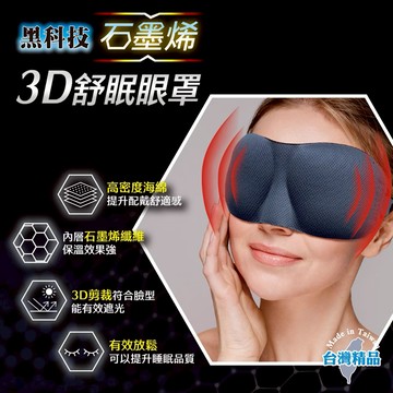 [快速出貨]【成功SUCCESS】石墨烯3D舒眠眼罩｜生日禮物｜送禮推薦｜情人禮｜閨蜜禮｜母親節禮物｜父親節禮物