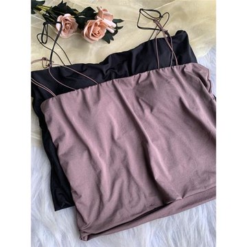 小芬吊帶背心女細肩帶打底性感內衣無鋼圈帶胸墊防走光內搭夏季