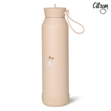 【Citron】矽膠提把三層保溫瓶_500ml_芭蕾女孩_廠商直送