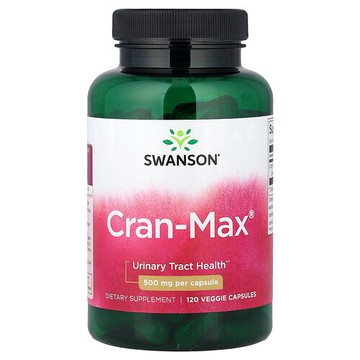 Swanson Vitamins, Cran-Max®，500 毫克，120 粒素食膠囊