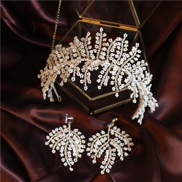 韓式公主女童藝考耳夾禮服發飾