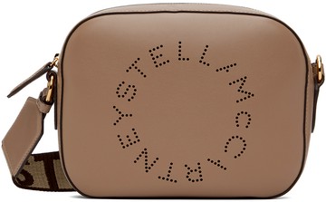 Stella McCartney 灰褐色徽标相机包