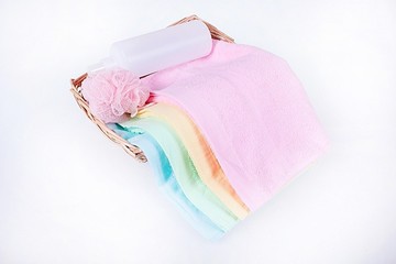 [mit-towel]緞條素雅毛巾(無偶氮漂染故無毒 ;採32s/2紗編織 超耐用)