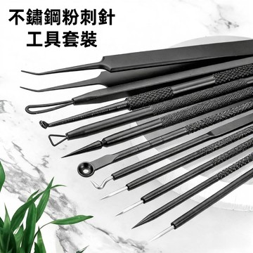 台灣現貨 24H出貨 粉刺工具 11件套 黑頭粉刺 粉刺調理 拔粉刺 粉刺針 粉刺棒 美容工具 痘痘棒 擠痘痘工具