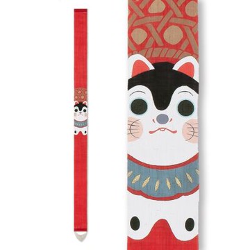 京都手繪細亞麻吊飾-張子犬(Ts-174)