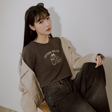 CC.DAILY-唯命是從貓狗短T(三色)-女【J2CO034】