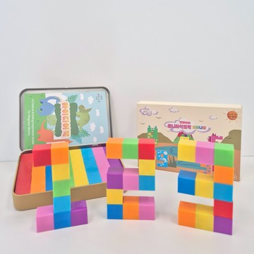 【安琪兒婦嬰百貨】Bellebaby 迷你磁吸積木(39顆入)(彩虹)