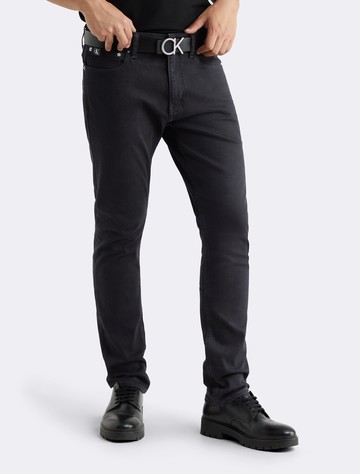 Calvin Klein 水洗黑色運動窄口牛仔褲