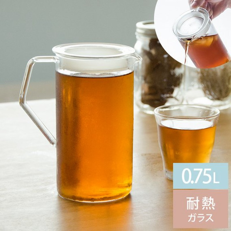 麦茶ポット 耐熱 ガラス 0 75l 水差し ピッチャー ウォーターピッチャー 750ml 冷水ポット 冷水筒 おしゃれ 蓋 ウォータージャグ シンプル 通販 Lineポイント最大0 5 Get Lineショッピング