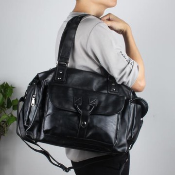 M/愛牧格新款男士單肩斜挎包潮流手提包男包韓版休閑旅行大容量包