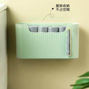 免打孔垃圾袋收納盒 //壁掛式收納筐廚房收納盒抽取式垃圾袋儲物盒子居家收納