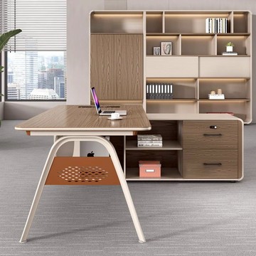 免運可開票 新款總裁桌椅套裝組合簡約高級時尚組裝老板辦公桌豪華風經理桌 現貨速發pyy7766